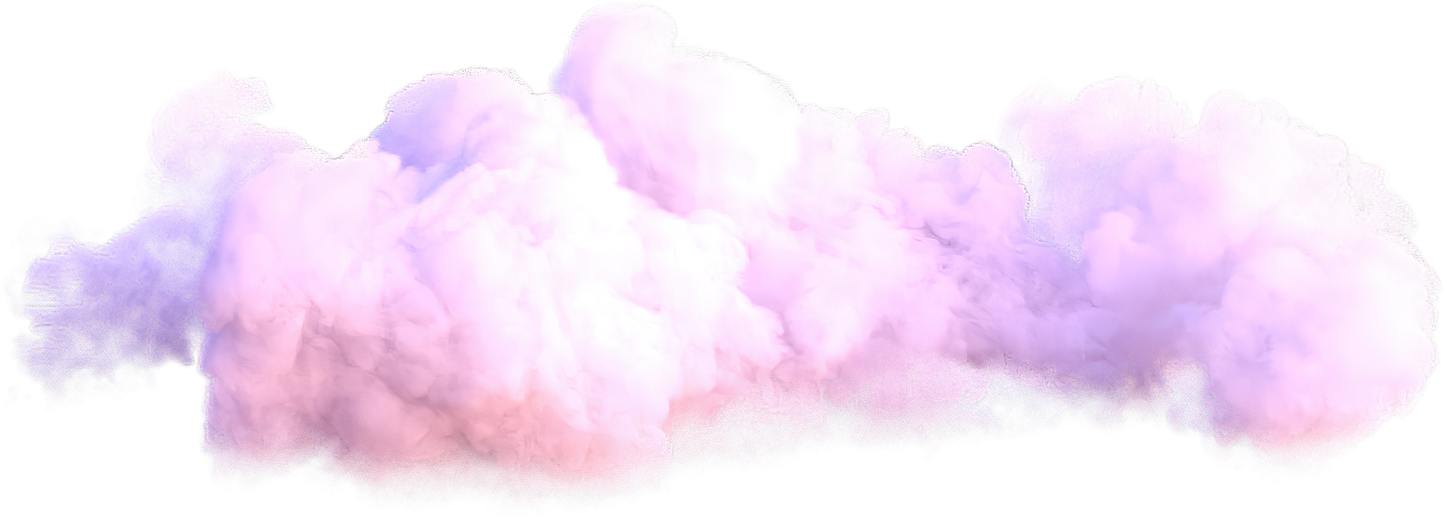 Realistic pink cloud.